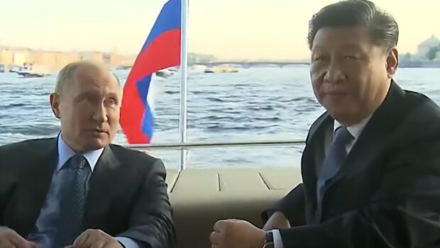 Путин и Cи Цзиньпин: скрин с видео