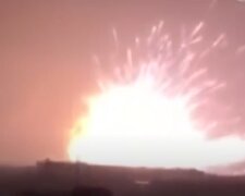 Мощный взрыв в Китае. Фото: скриншот YouTube-видео
