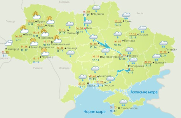 Погода в Украине 2 сентября
