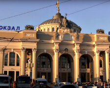 Вокзал в Одессе. Фото: скриншот YouTube-видео.