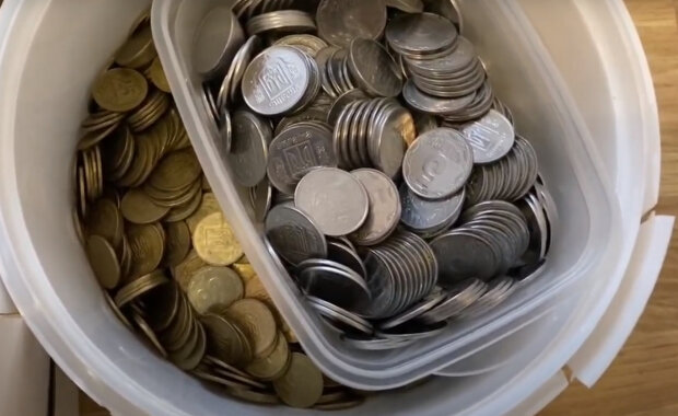 Монеты Украины. Фото: скриншот YouTube-видео.