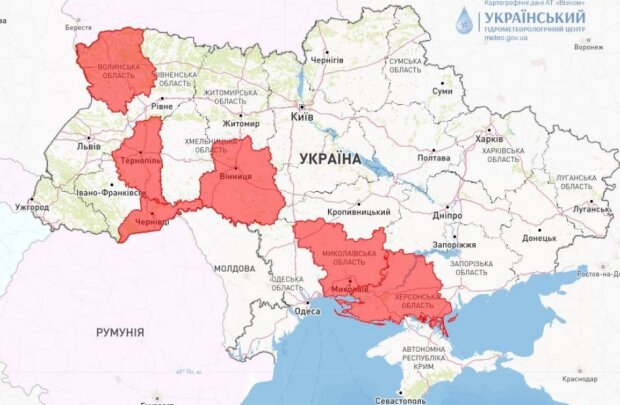 Чрезвычайная ситуация в Украине