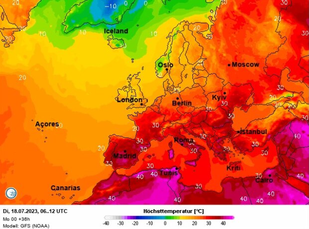 Погода в Европе