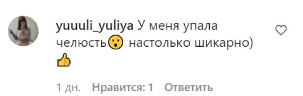 Комментарии на пост Веры Брежневой в Instagram
