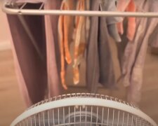 Сушка мокрой одежды: скрин с видео
