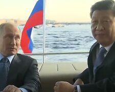 Путин и Cи Цзиньпин: скрин с видео
