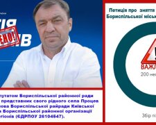 Боротьба з ворогами триває: у Борисполі зареєстрували петицію щодо звільнення секретаря міськради й екс-регіонала Байчаса