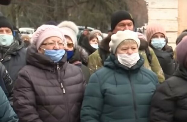 Протест на Харьковщине. Фото: скриншот Youtube