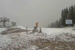 Снег на горе. Фото: скриншот Youtube-видео