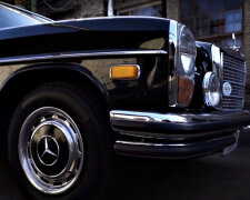 "Mercedes-Benz W114". Фото: скриншот YouTube-видео.