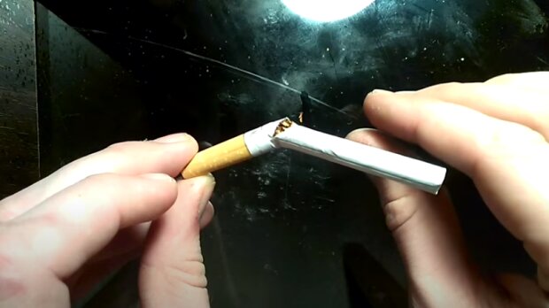Сигарета: Скриншот YouTube