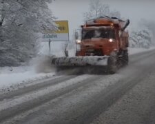 Снегопад в Украине. Фото: скриншот YouTube