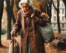 пожилая женщина