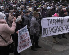 Протест против тарифов. Фото: скриншот YouTube-видео.